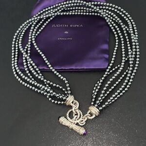 JUDITH RIPKA STERLING SILVER NECKLACE 18" NECKLACE nice!